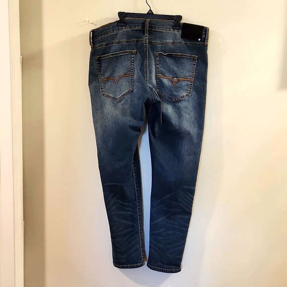 Guess~ Sammy Super Stretch Blue Jeans 38X30 - Picture 5 of 11